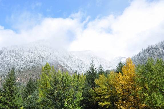 Montanhas do North Cascades National Park, no estado de Washington, noroeste dos  Estados Unidos